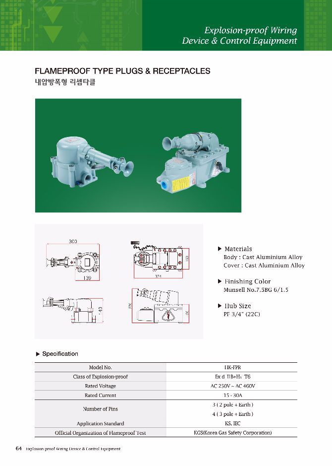 내압방폭형 리셉타클