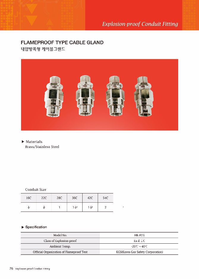 내압방폭형 케이블그랜드